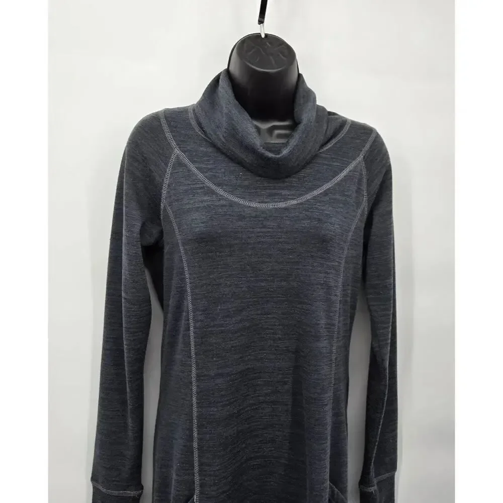 Kuhl Lea Women's Mockneck Dress Size Small Long Sleeve Gray Outdoor Pockets